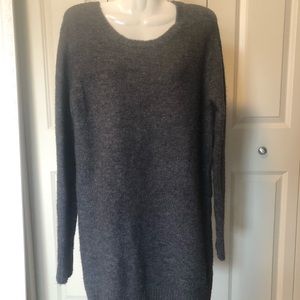 Dark Grey Sweater Dress